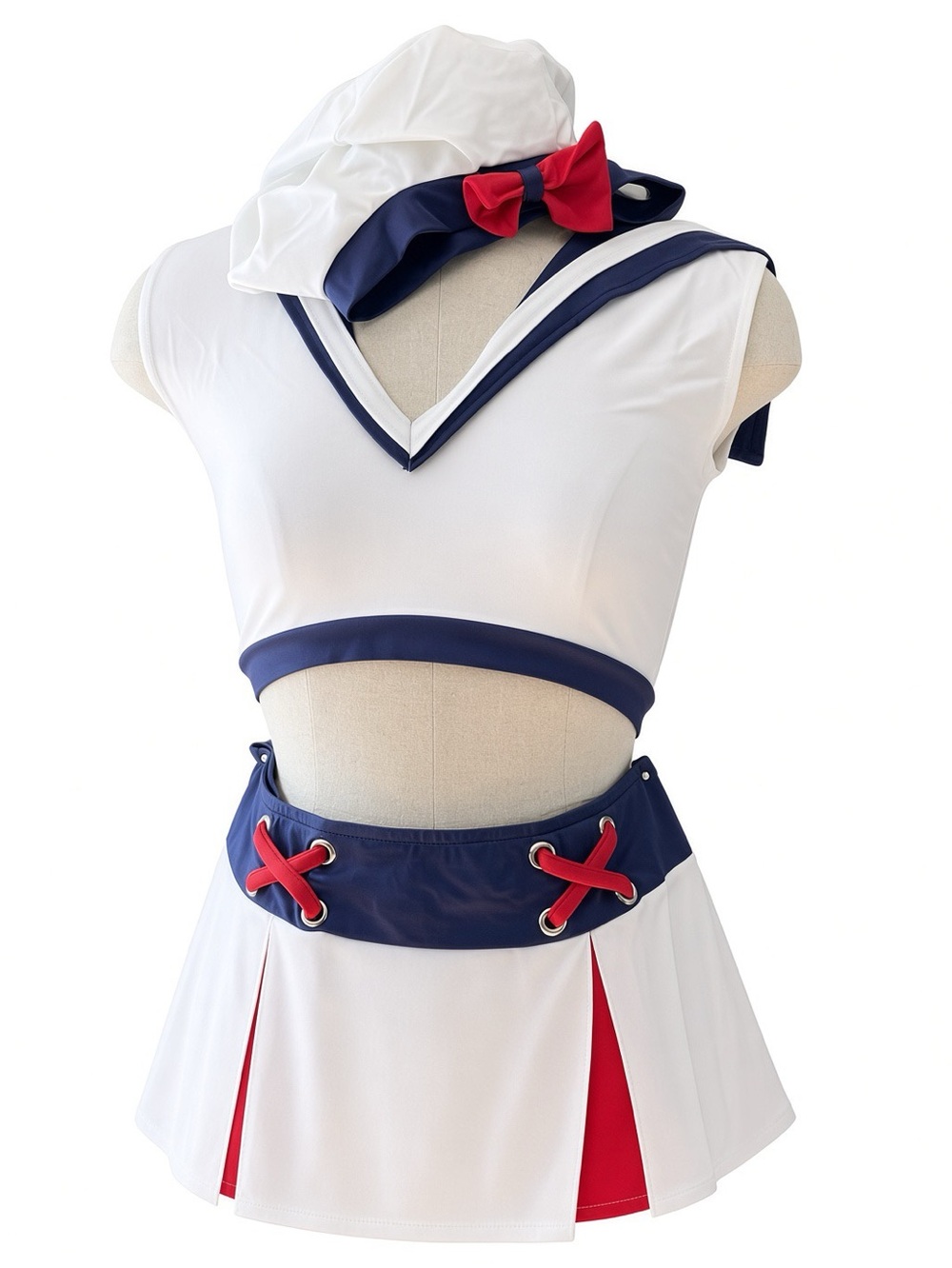 Sexy Sailor by J Valentine 3pc S/M Crop Micro Mini Hat USA Made ⚓️